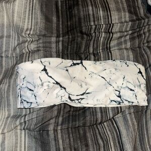 ⚠️LAST TWO MONTHS TO PURCHASE— Marble bandeau bathing suit top